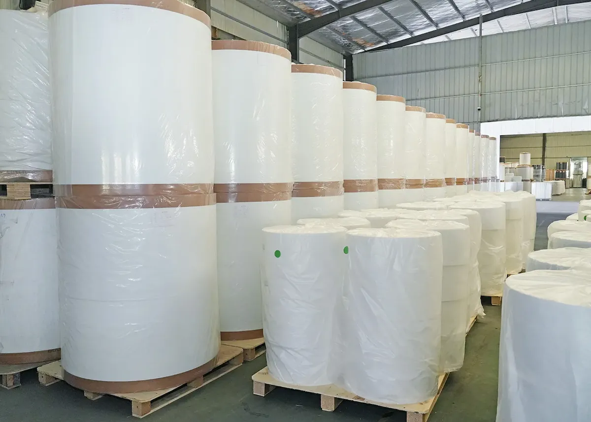 Roll goods stored for identification and shipment preparation